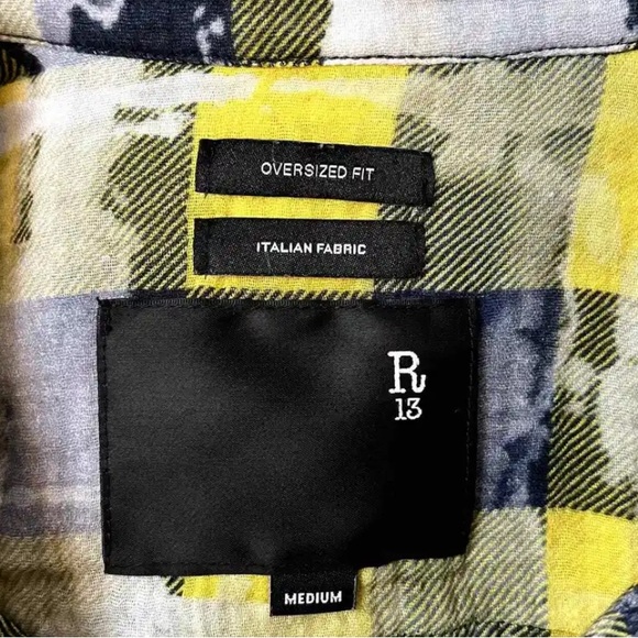 R13 Gathered Waist Button Up Top - Picture 2 of 5